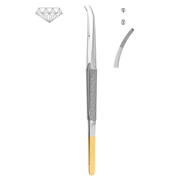 Mikropenseta chirurgiczna zagięta FD256R