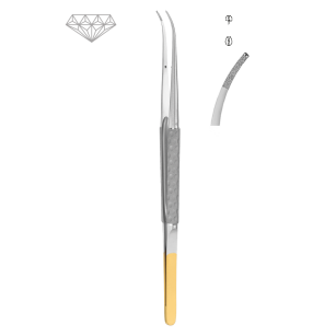 Mikropenseta chirurgiczna zagięta FD256R